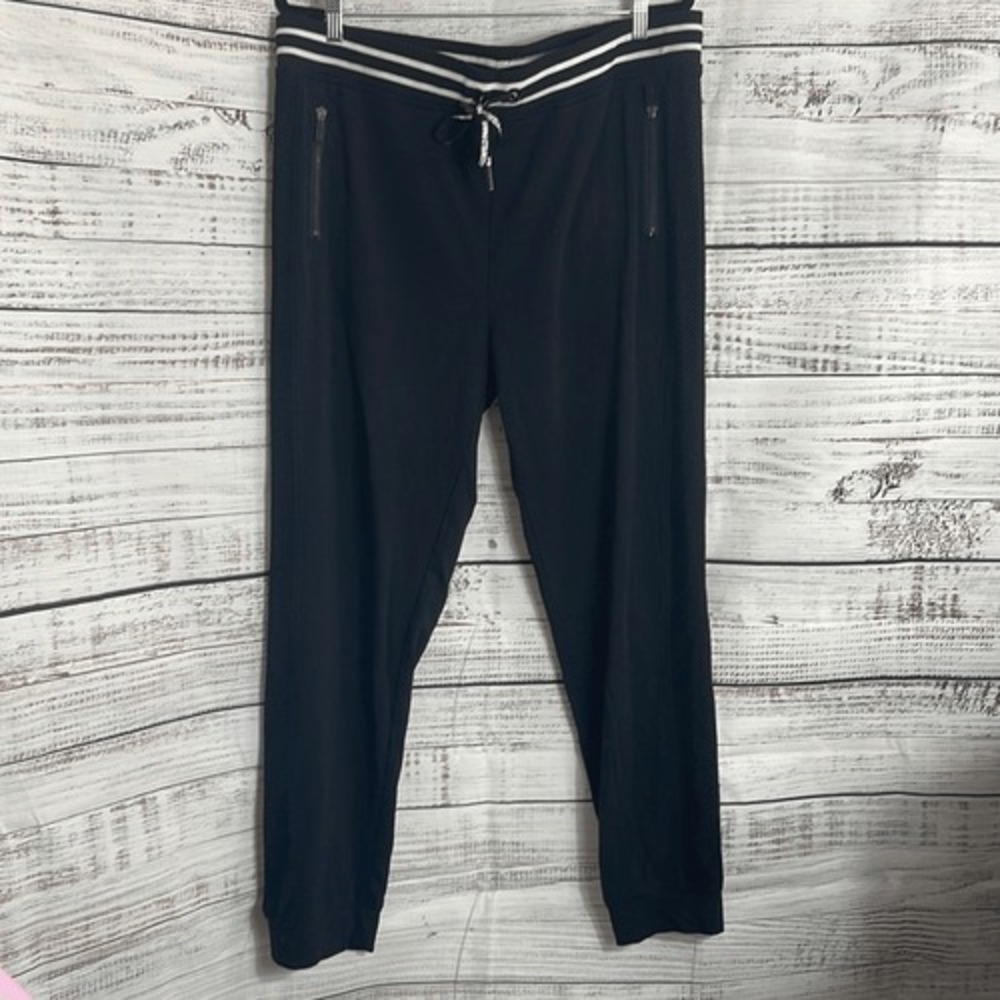 Karl Lagerfeld sweatpants Womens Size XL Joggers Black grunge athleisure